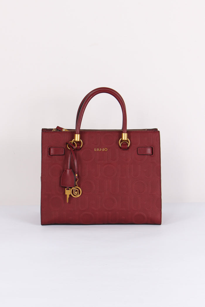 Shopping Logo 3d Deep Bordeaux