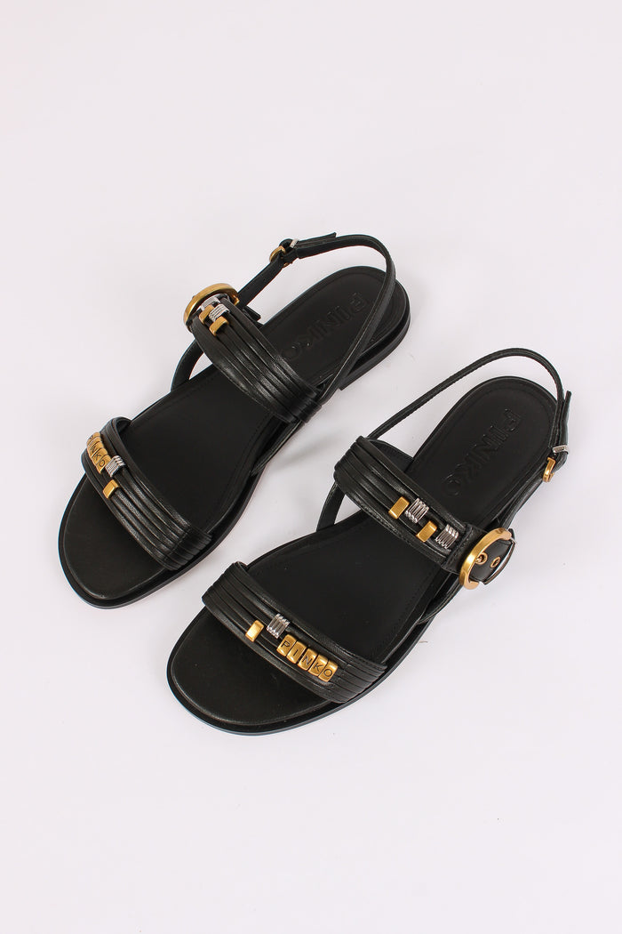 Sandalo Fibbia Borchie Black-4