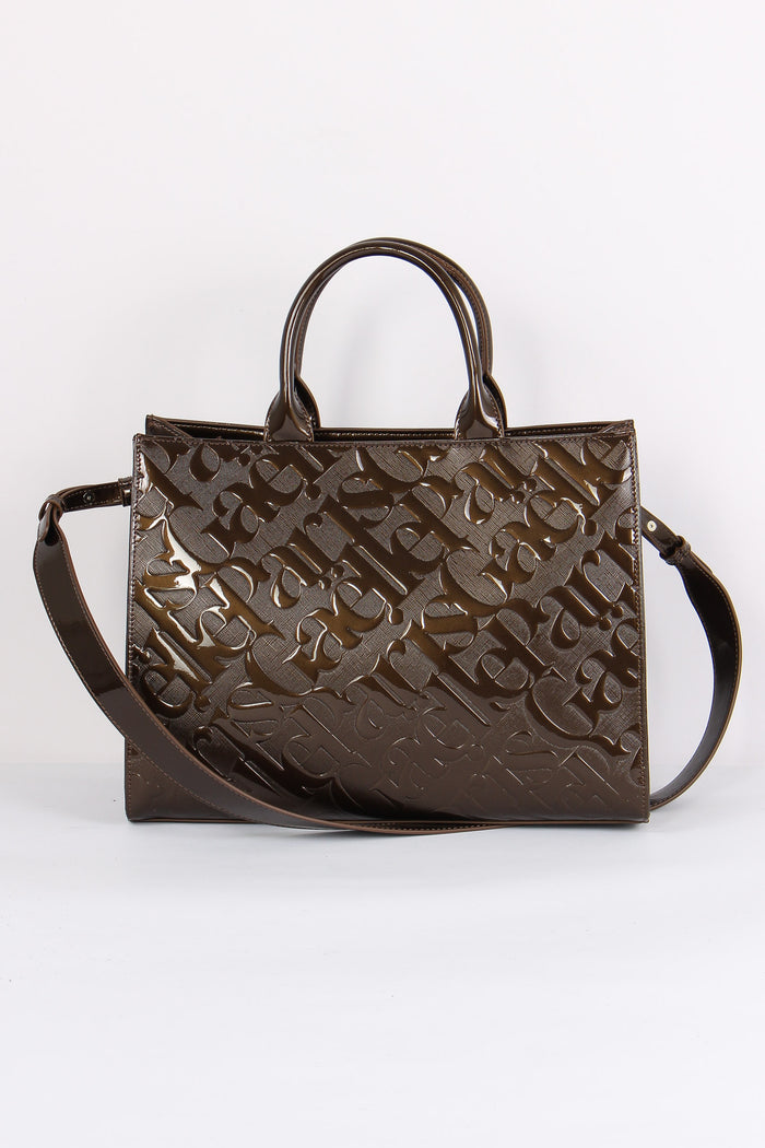 Shopping Rigida Vernice Moro-3