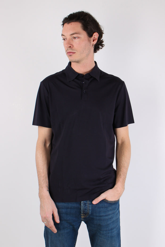 Camicia Tessuto Tecnico Blu Navy-4