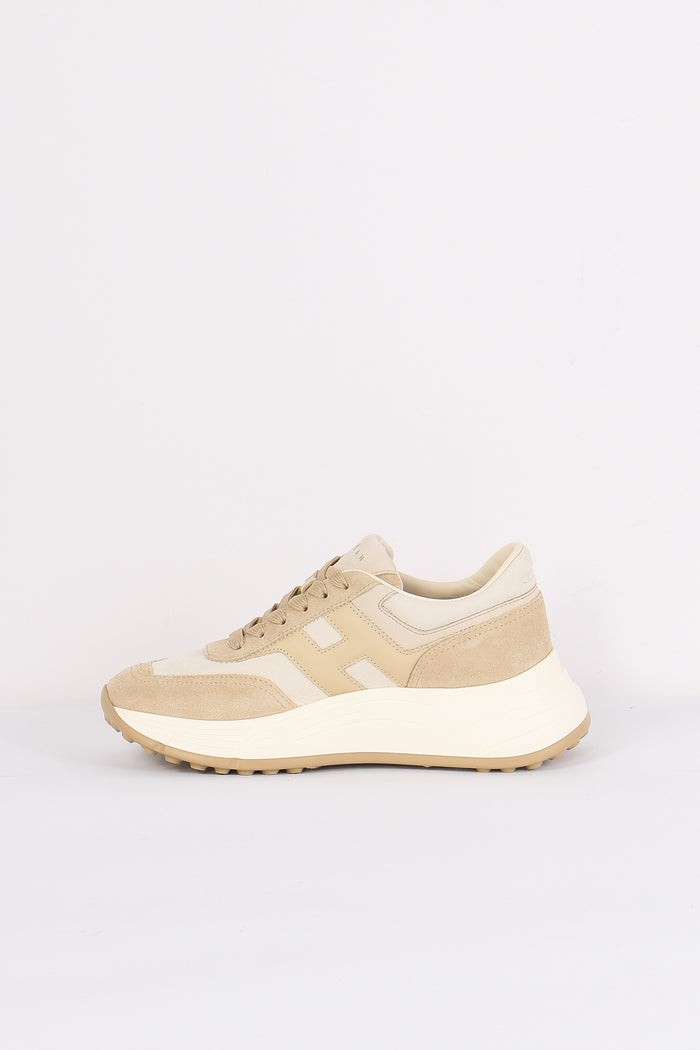 Sneaker Platform Scamosciata Avorio/beige-5