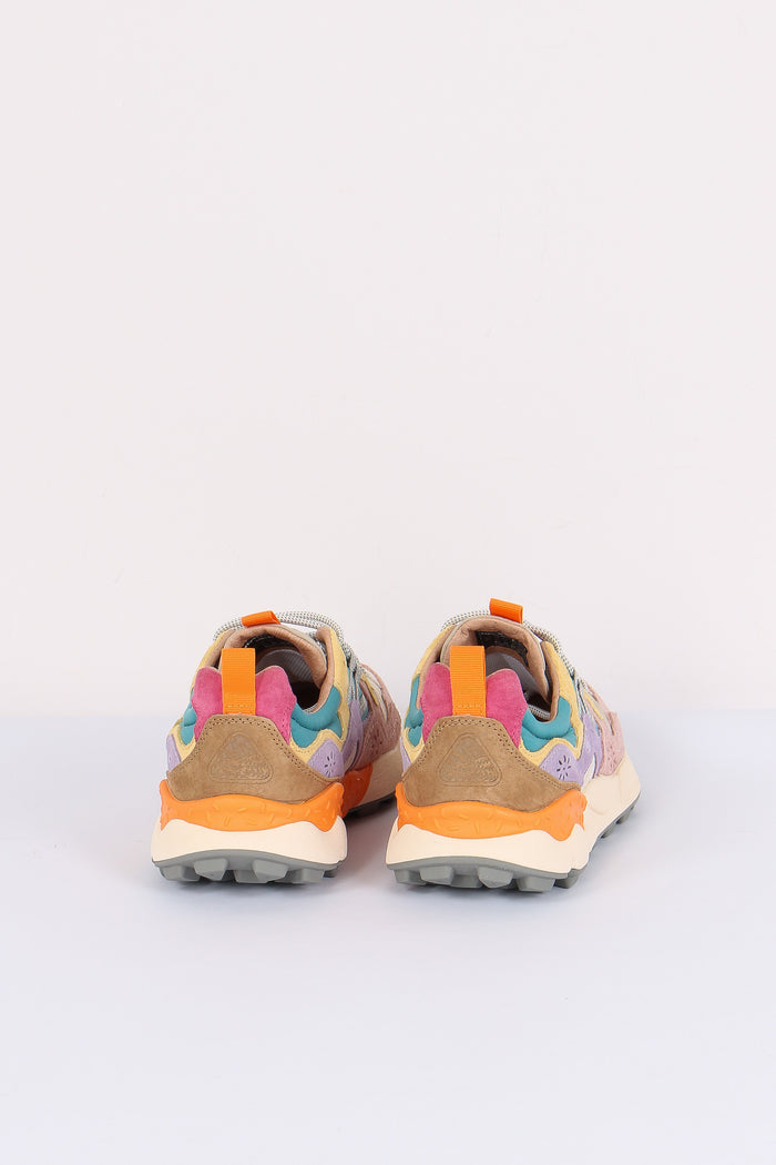 Sneakers Yamano Suede Nylon Pink/petrol-3
