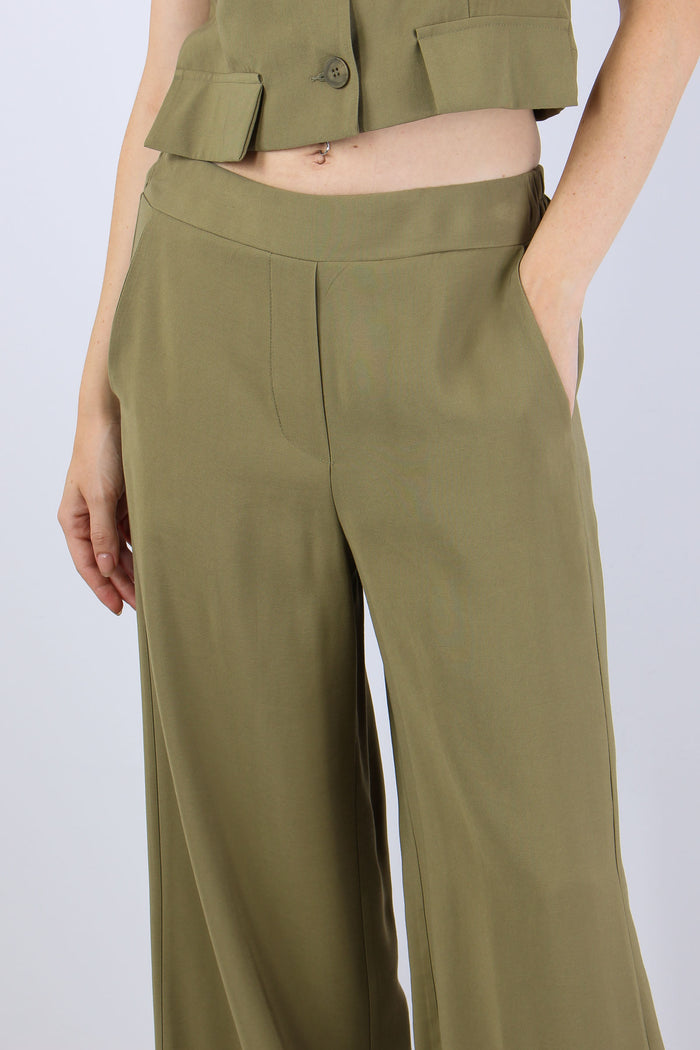 Pantalone Palazzo Misto Viscos Salvia-7