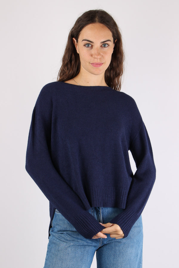 Maglia Scollo Barca Evening Blue-2