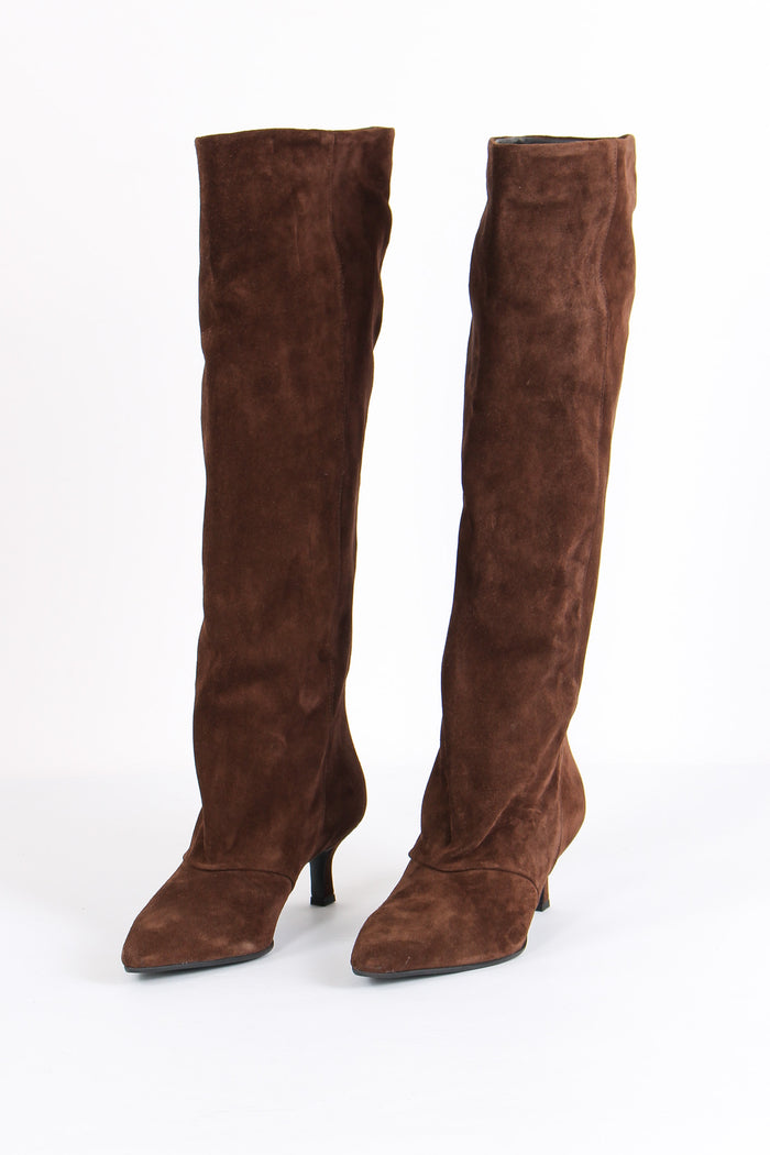 Stivale Camoscio Tacchetto Moro-6