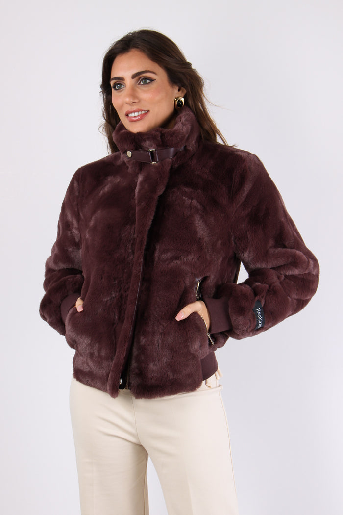 Bomber Gancio Collo Chocolate Bean