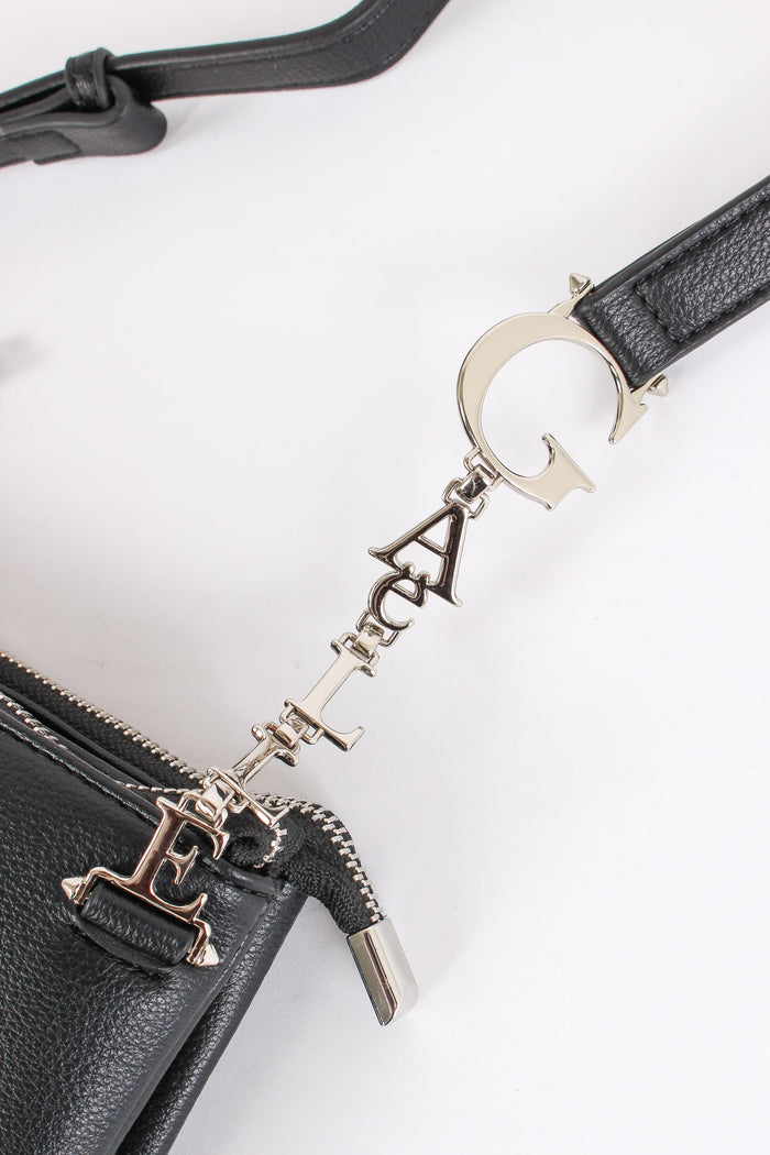 Mini Busta Tracolla Catena Nero-8