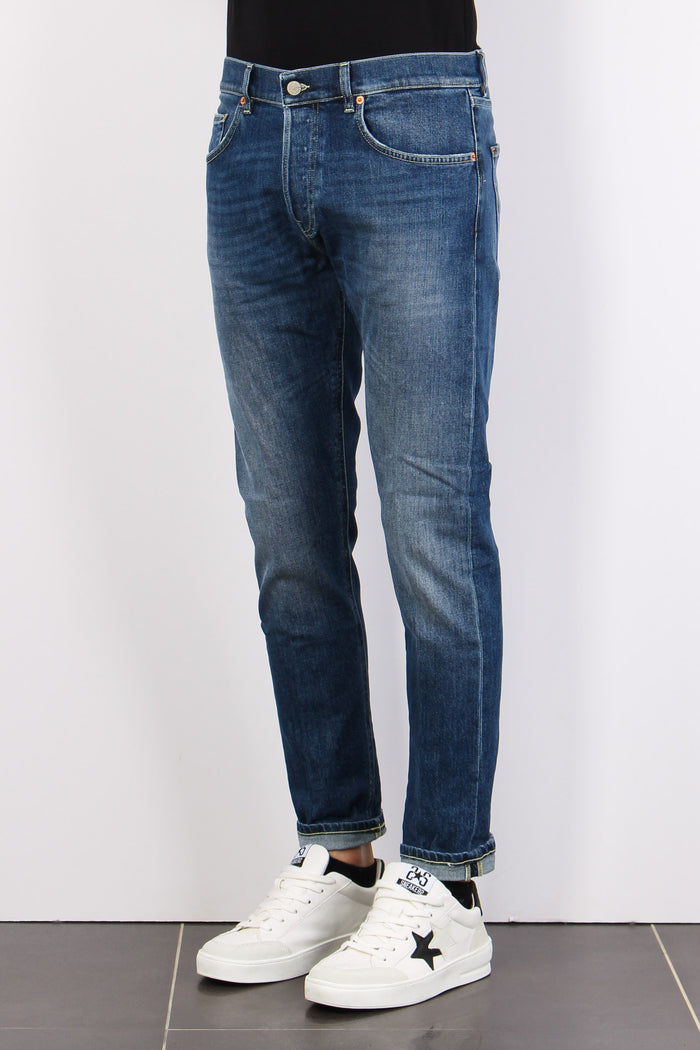 Icon Denim Cuciture Contrast Denim Medio-5