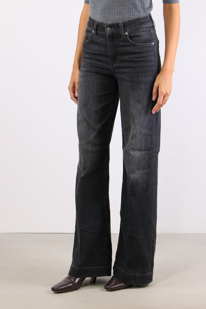 Denim Authentic Flare Denim Black-4