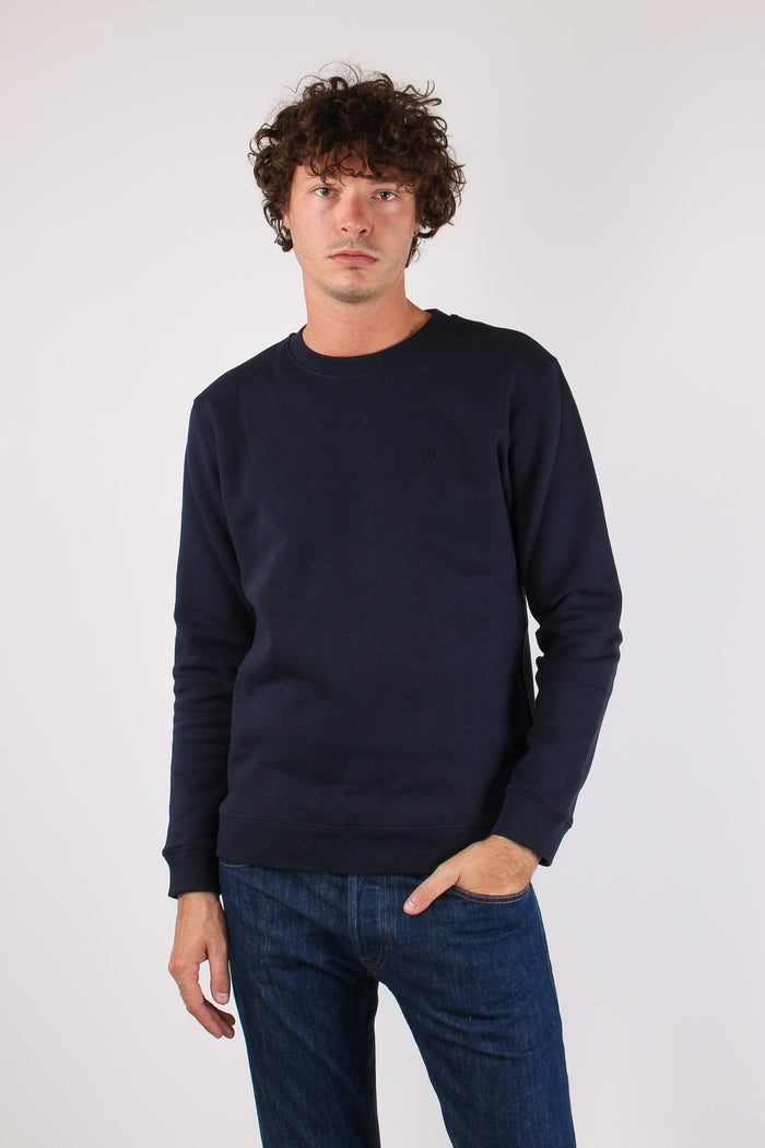 Felpa Logo Gommato Universale Blue-2