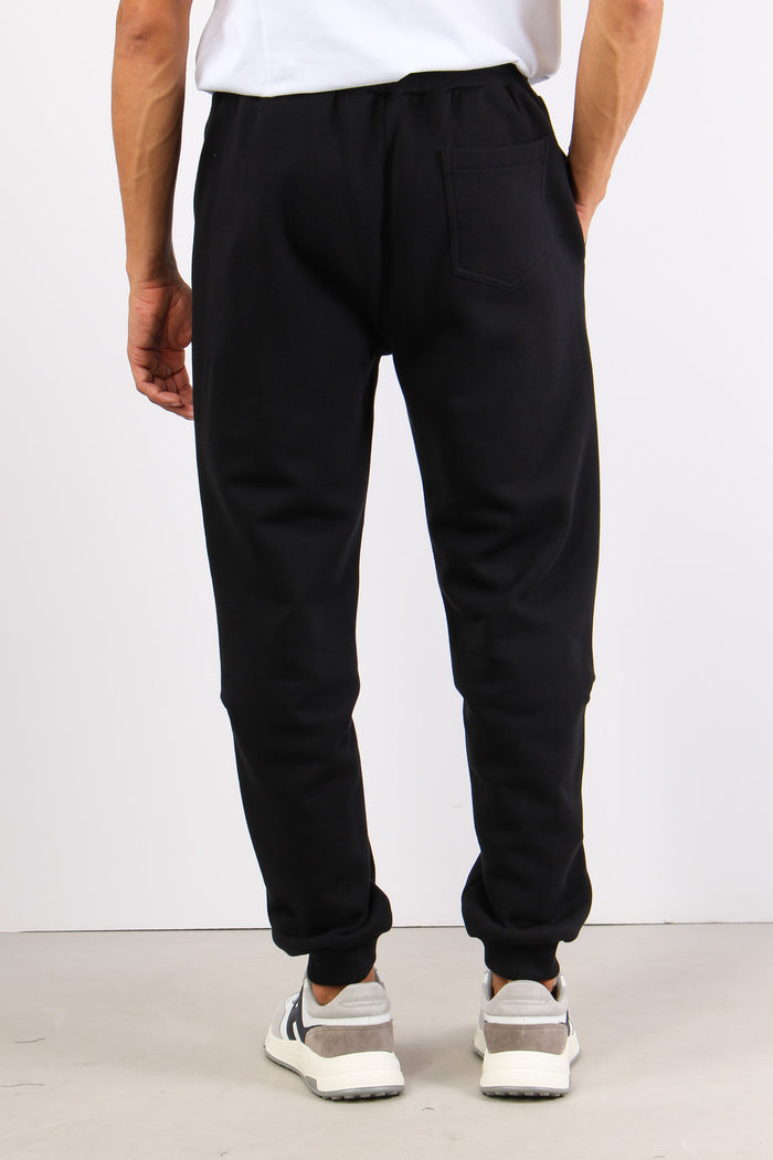Pantalone Felpa Logo Nero-4