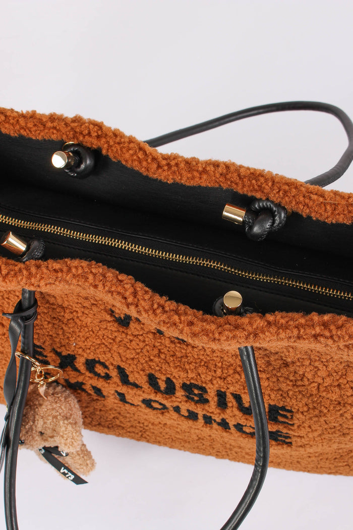Ski Lounge Shopping Teddy Cuoio/nero-6