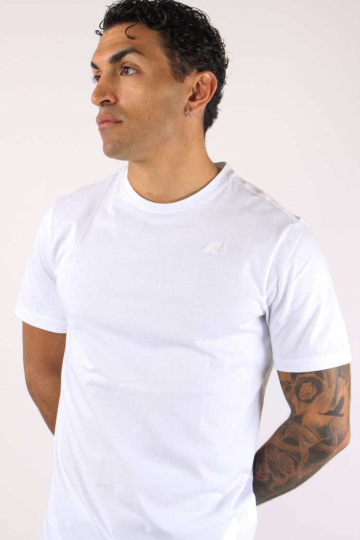 T-shirt Basica Logo Contrasto White-7