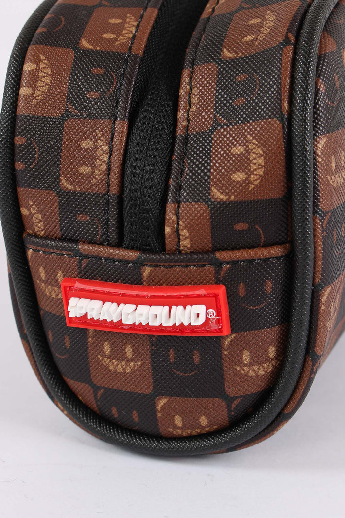 Pouch Sharks In Paris Check Marrone-6