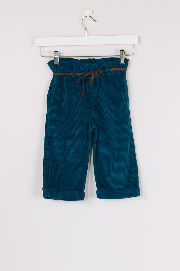 Pantalone Velluto Stretch Winter Turq