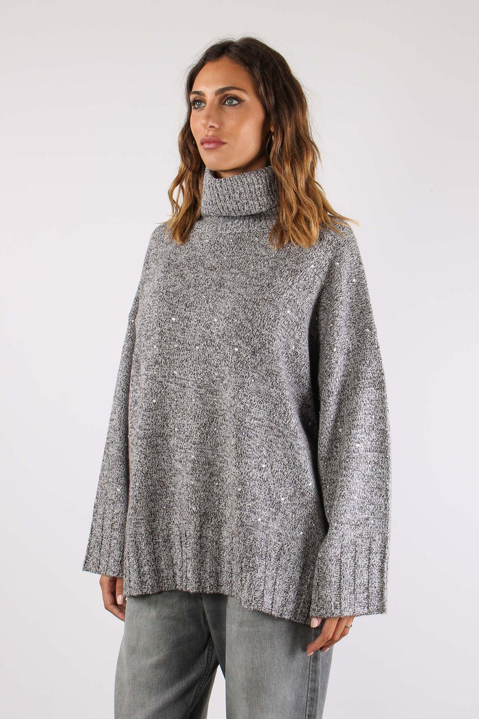 Dresda Collo Alto Micro Paille Mutli Bianco/grigio-3