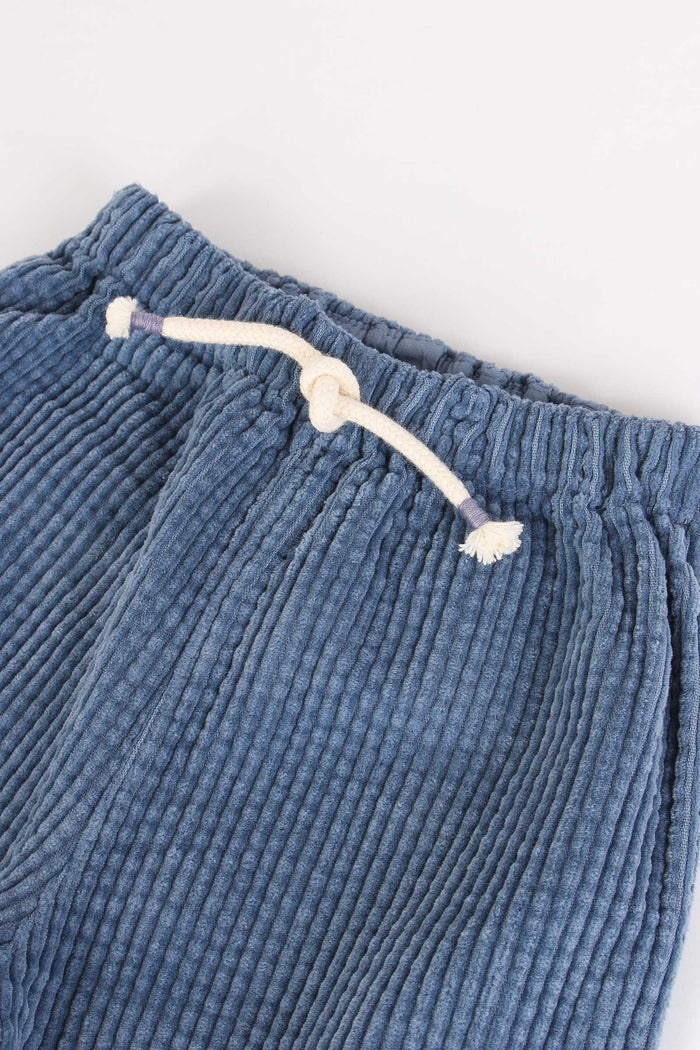 Pantalone Velluto Coulisse Artic Blue-4