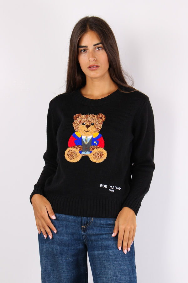 Pullover Orsetto Black