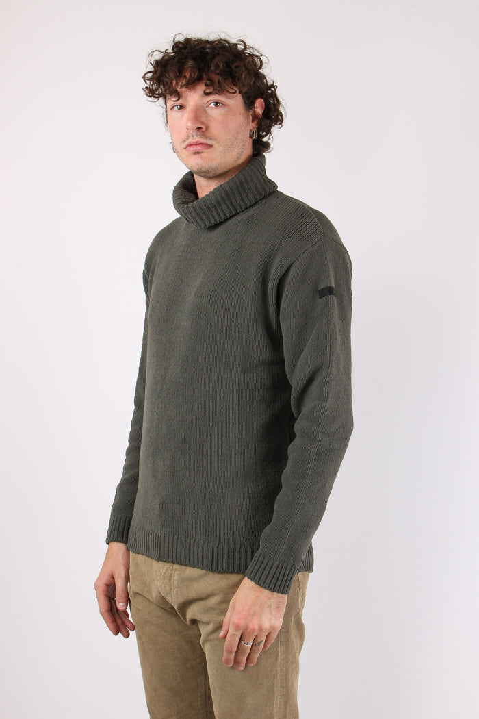 Maglia Collo Alto Forest Green-4