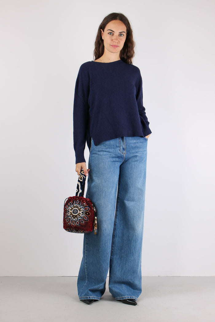 Maglia Scollo Barca Evening Blue-4