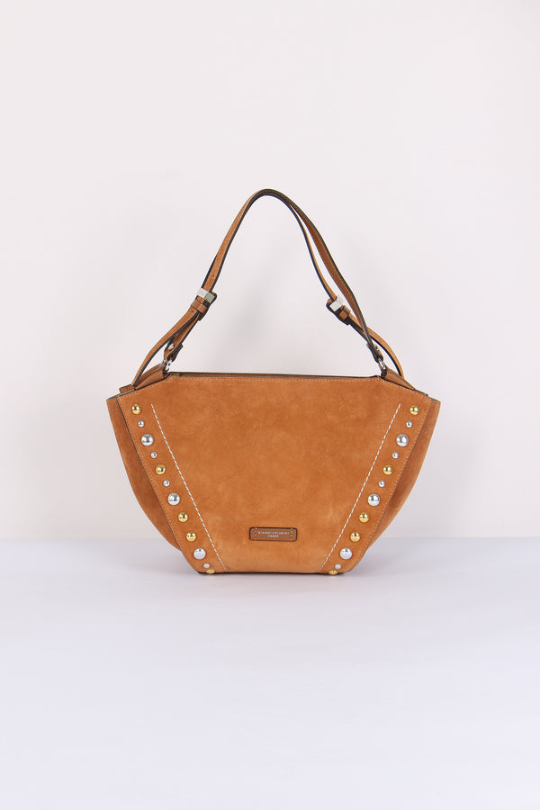 Bloom Shopping Camoscio Borchie Caramello