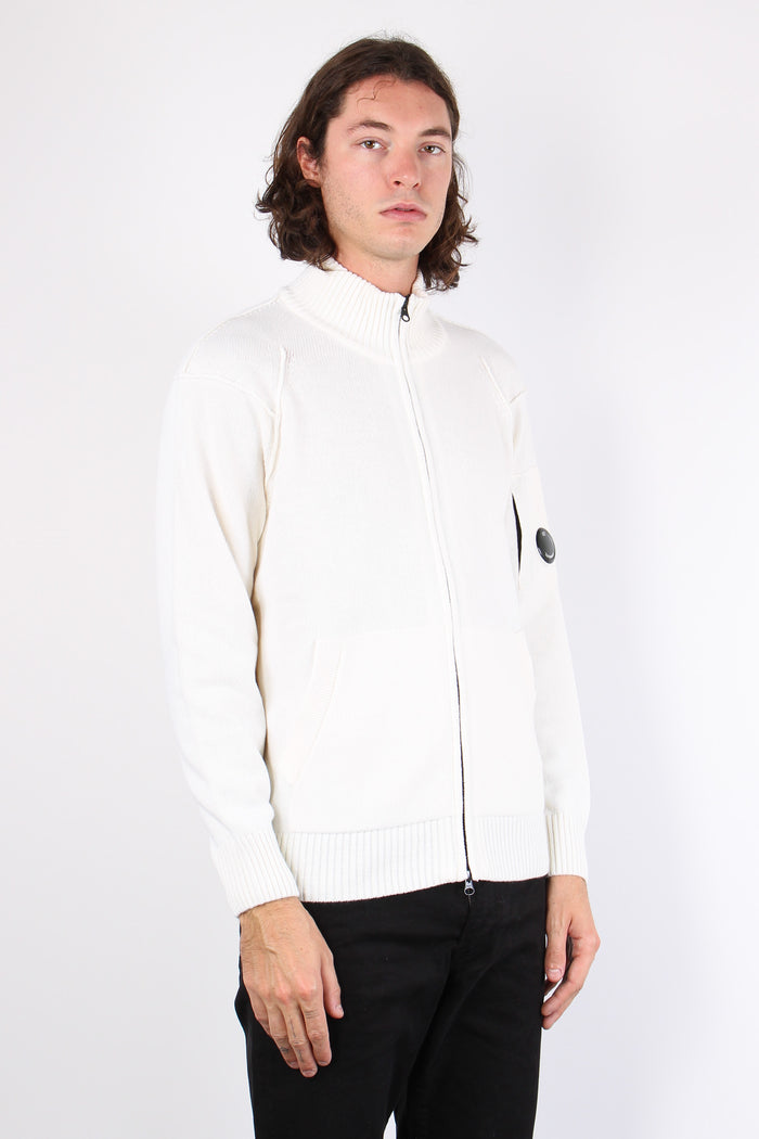 Felpa Full Zip Gauze White-5