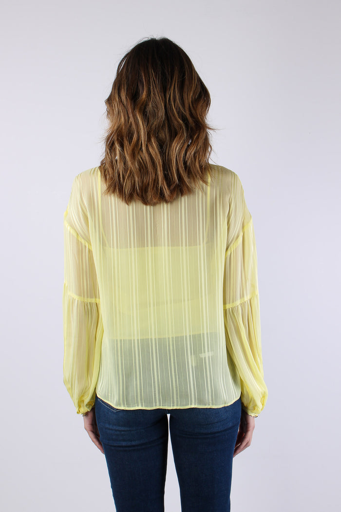 Casacca Ml Effetto Rigato Lemon Juice-4