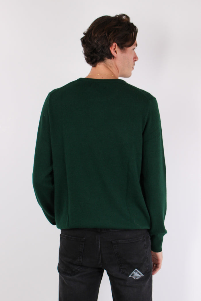 Maglia Girocollo Lambswool Moss Agate-5