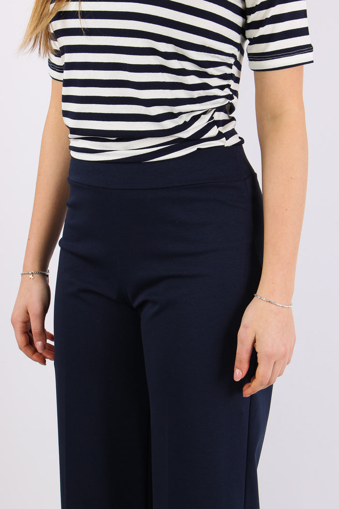 Pantalone Punto Milano Tencell Blu-8