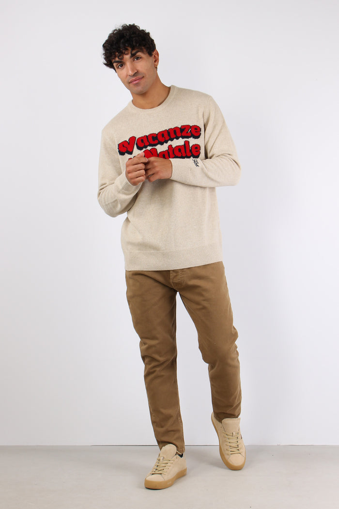 Girocollo Vacanze Di Natale Grigio-3