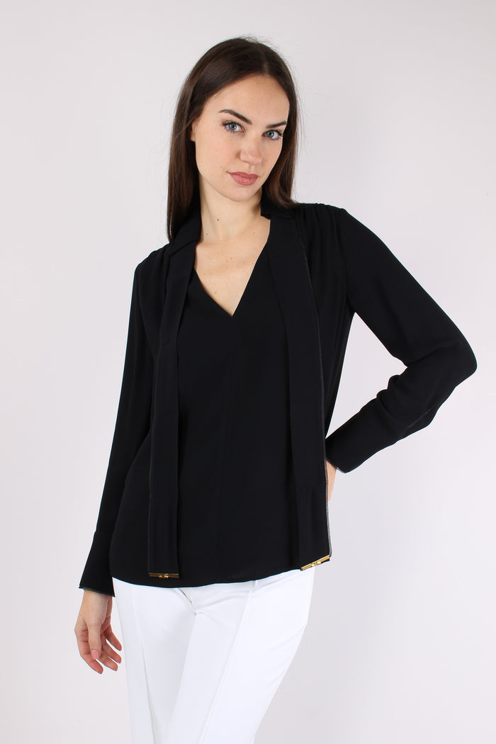 Camicia Cravatta Nero-3