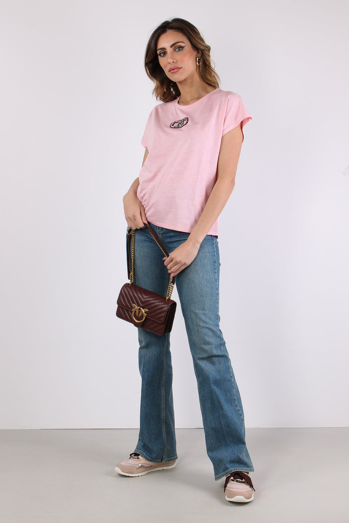 T-shirt Logo Strass Petalo-4