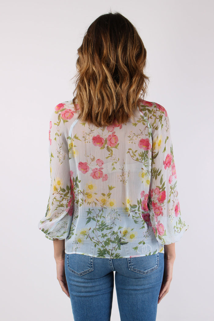 Blusa Laccetti Fantasia Fiori Botanic Garden-5