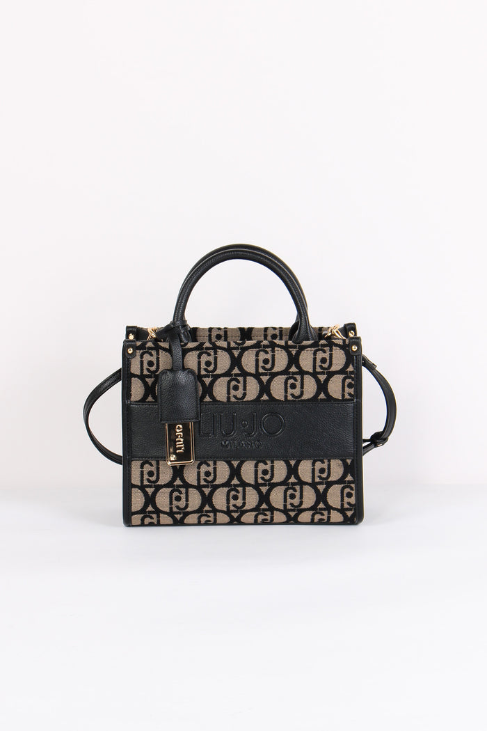 Shopping Piccola Monogram Nero