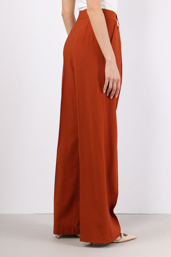 Pantalone Palazzo Misto Viscos Ruggine-6