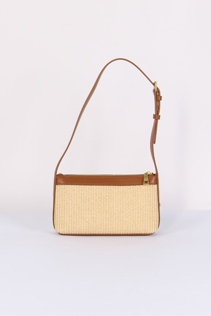 Pochette Mini Paglia Cuoio-4