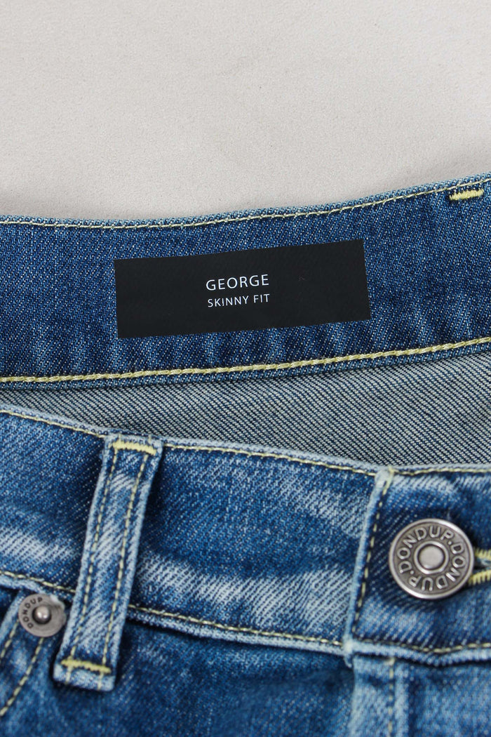 George Denim Pulito Risvolto Denim Chiaro-8