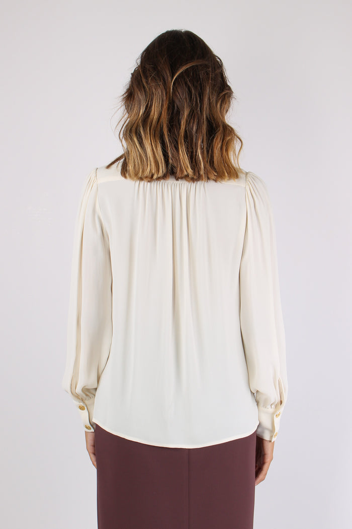 Camicia Collo Catena Milk-4