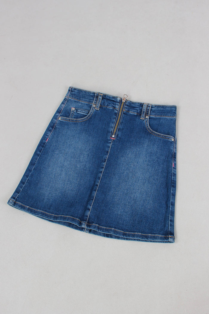 Minigonna Denim Blu-4