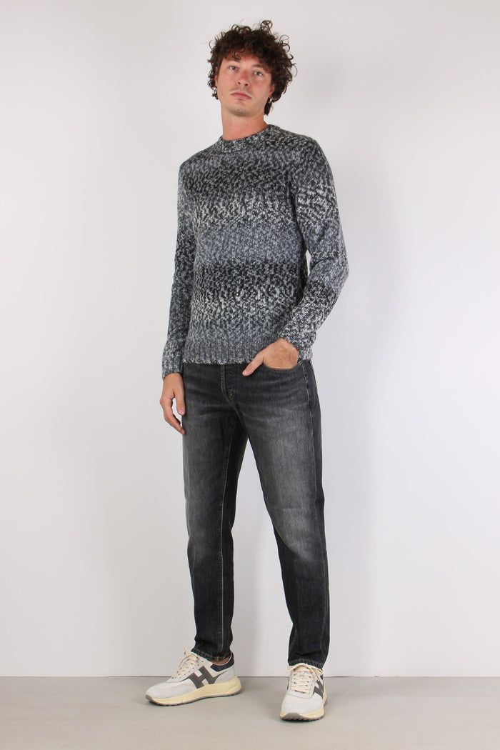 Maglia Misto Lana Alpaca Asphalt Grey-2