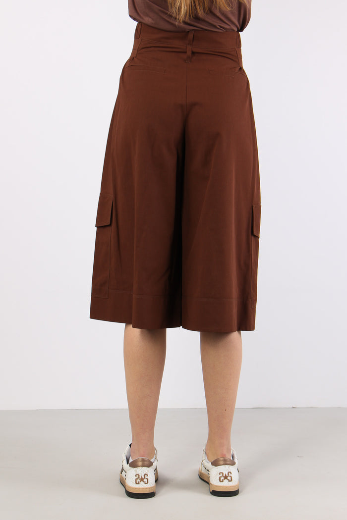 Patricia Bermuda Cotone Marrone-5