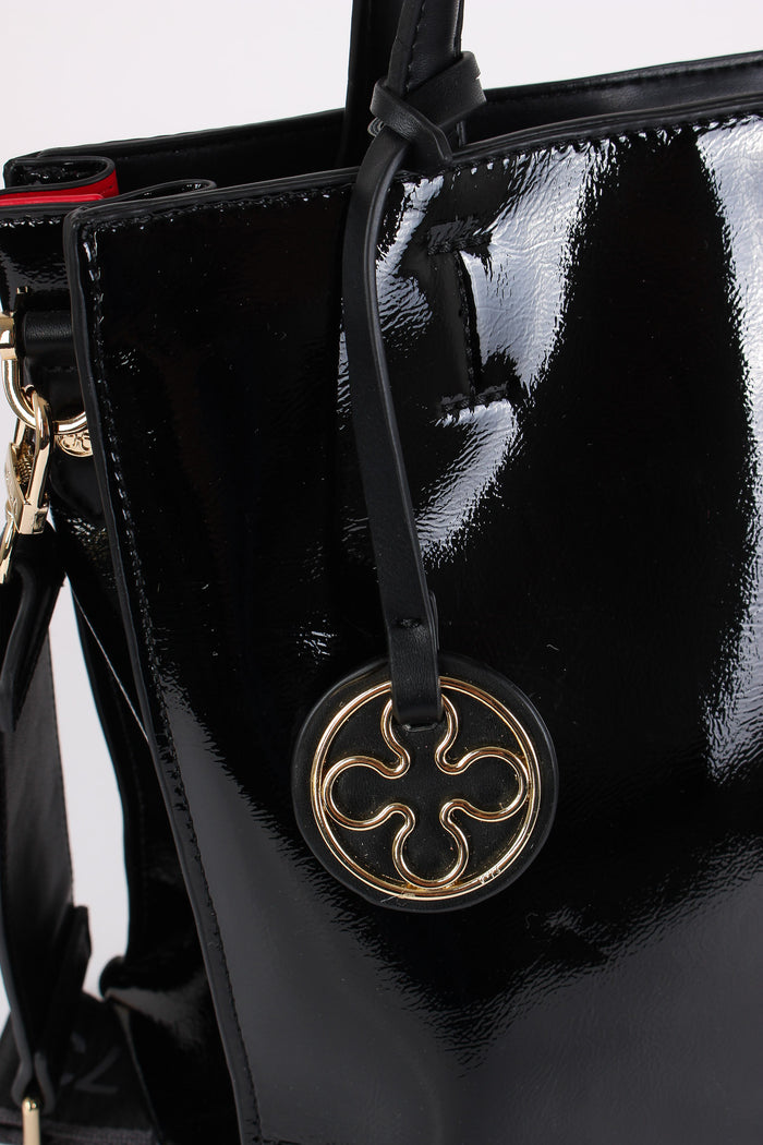 Blake Shopping Vernice Verticale Nero-4
