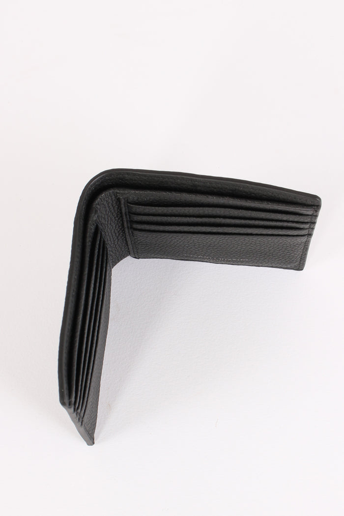 Portafoglio Pelle Martellata Nero-5