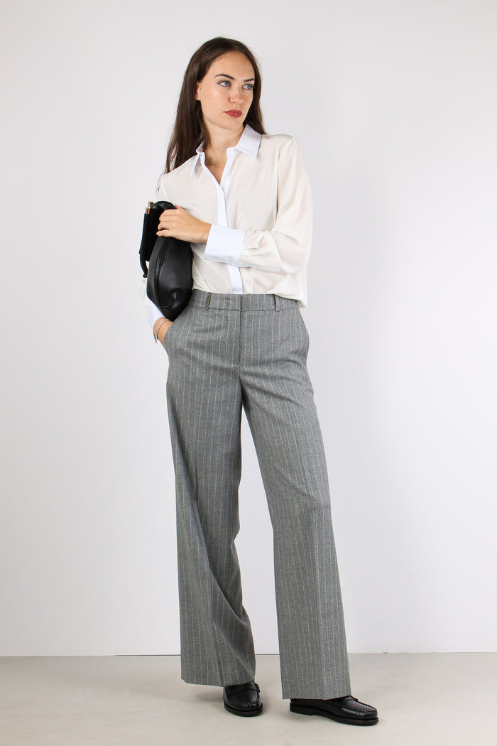 Pantalone Lurex Gessato Grigio-2