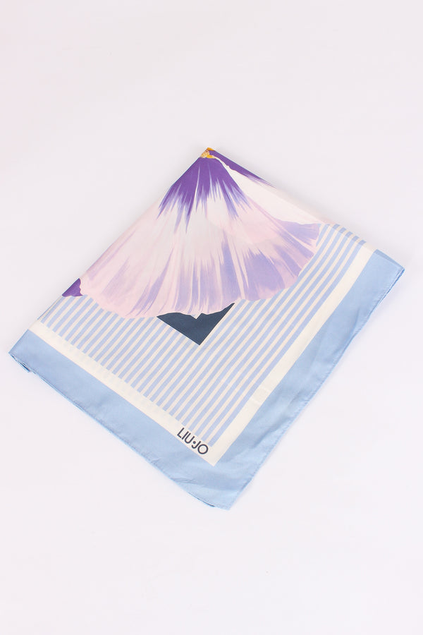 Ecs Foulard Flowers Viola