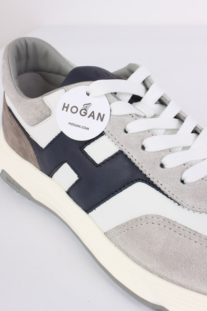 Sneaker Hyperlight Camoscio Grigio/bianco-4