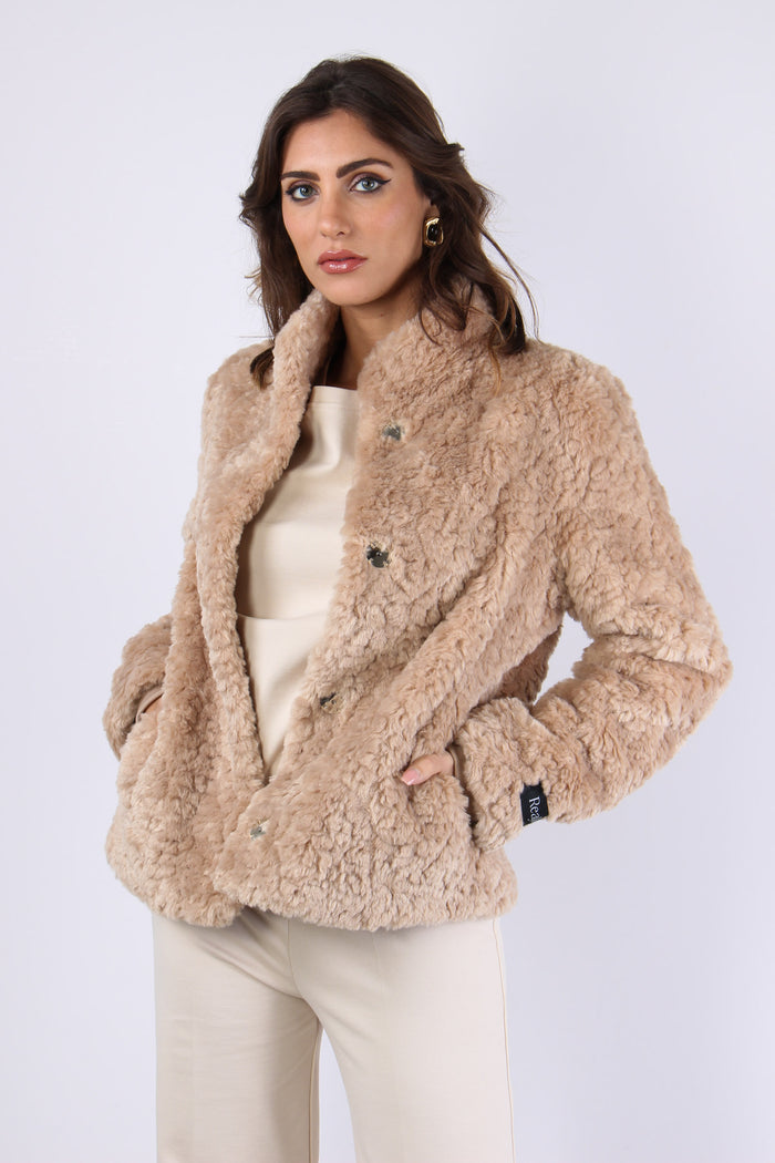 Giubbotto Corto Astrakan Oat-6