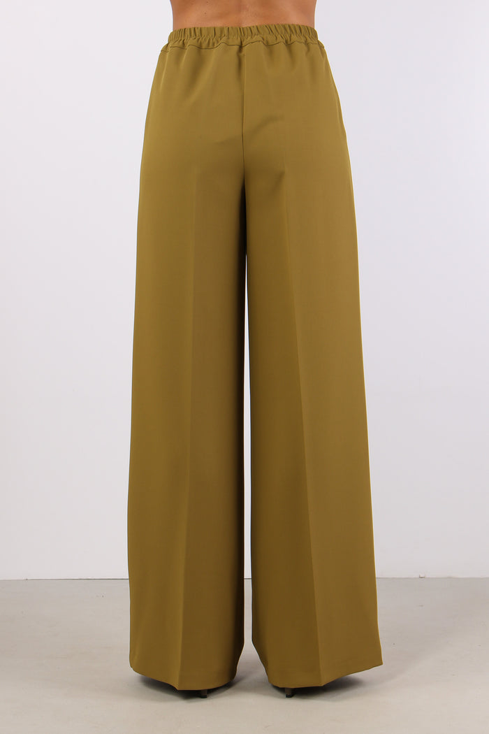 Pantalone Palazzo Elastico Pen Olio-4
