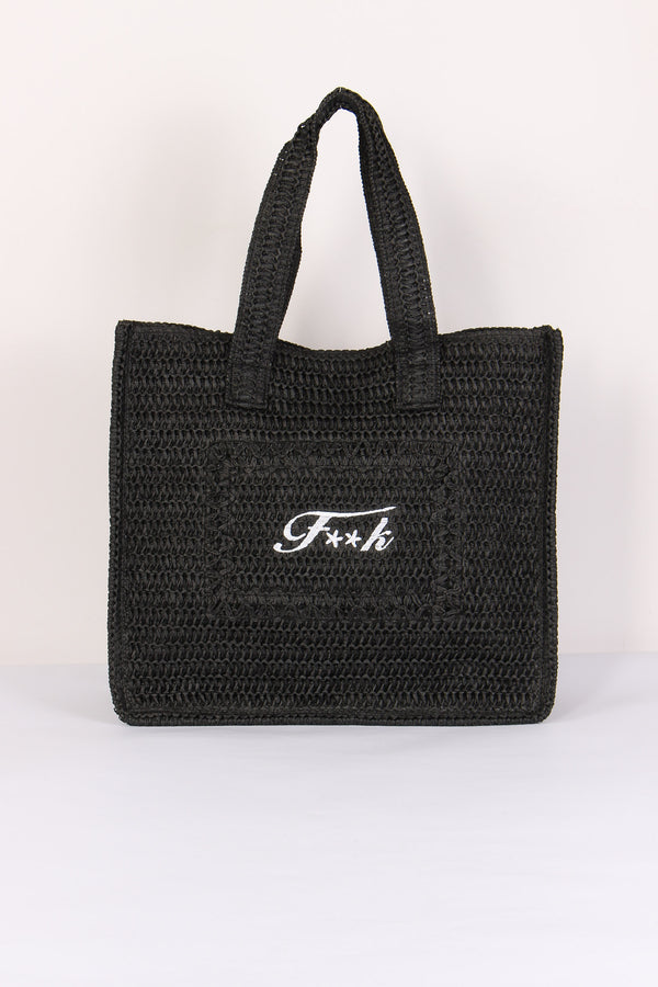 Borsa Rafia Nero