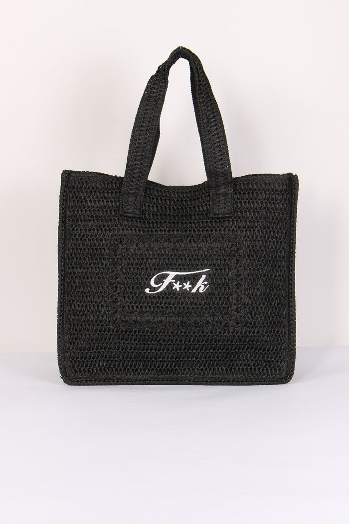 Borsa Rafia Nero